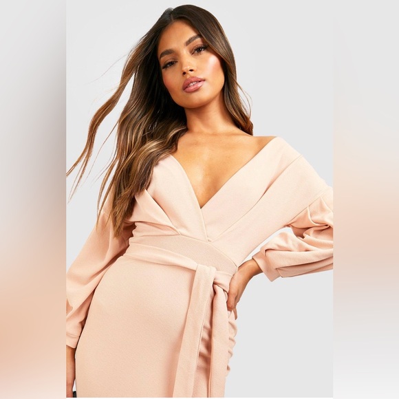 NWOT Boohoo Midi Bodycon Dress - Picture 4 of 8